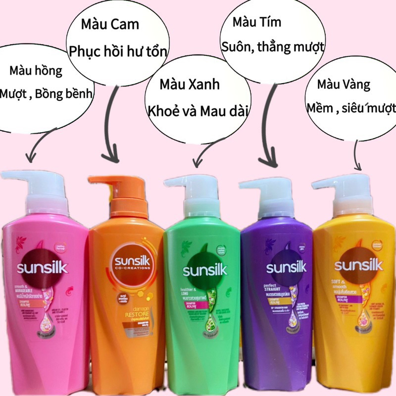 Dầu gội mềm mượt tóc Sunsilk Thái Lan 425ml