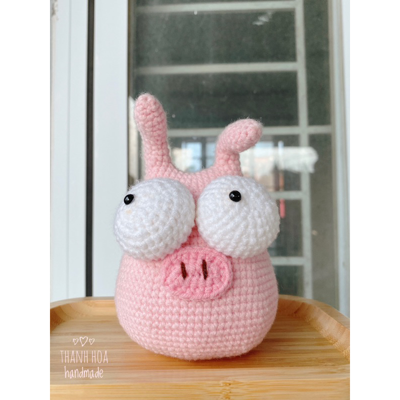 Heo hồng bằng len, Heo handmade