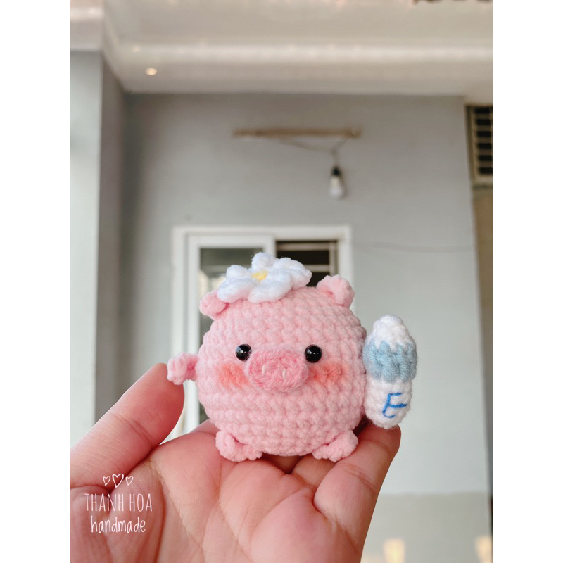 Heo hồng bằng len, Heo handmade