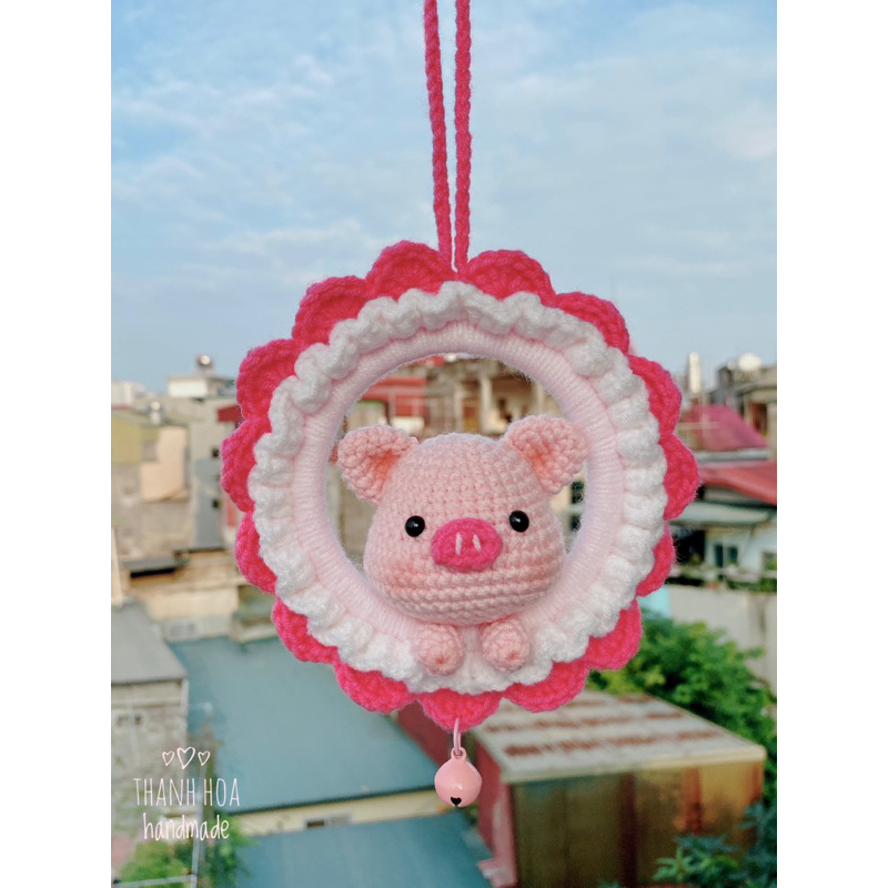 Heo hồng bằng len, Heo handmade