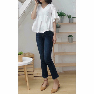 Quần jeans loe lưng cao chất siêu cấp