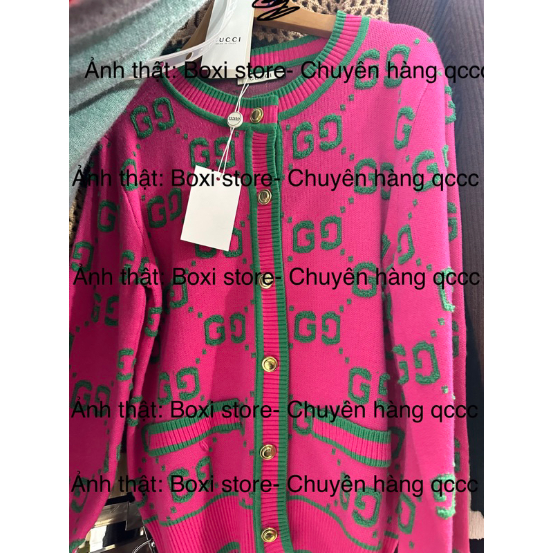 ÁO LEN GUCI HỒNG HÀNG QCL1