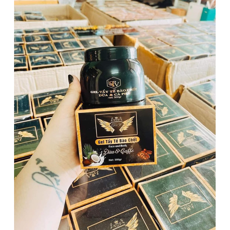 Gell tẩy tế bào chết dừa và caffe