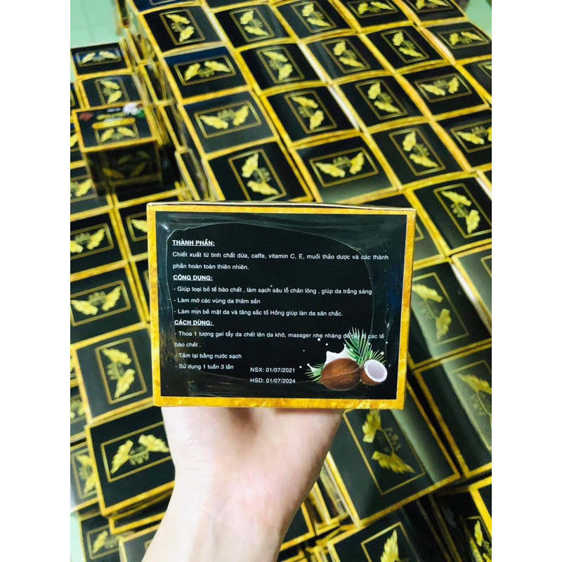 Gell tẩy tế bào chết dừa và caffe