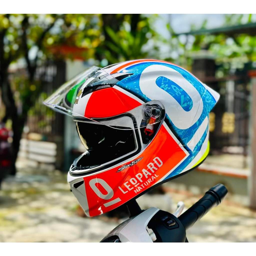 Mũ Bảo Hiểm full face M266 royal 2 lớp kính tem đặc biệt, lót tháo rời vệ sinh SIZE (M,L,XL).