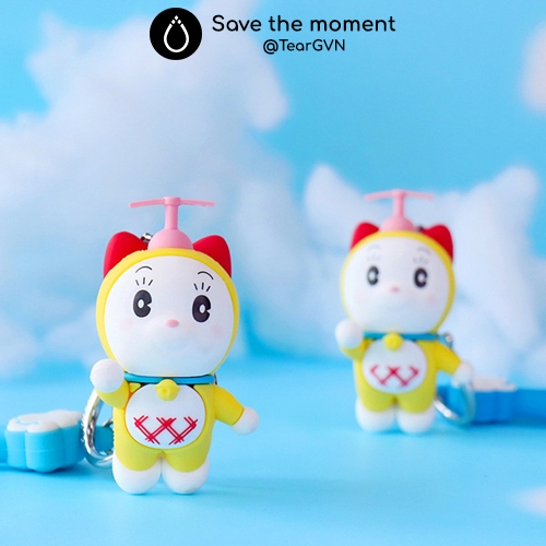 Móc khóa Doraemon chính hãng  chủ đề chong chóng tre nè Dorami