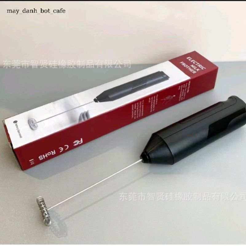 Máy đánh trứng máy tạo bọt cafe mini cầm tay,máy dùng pin có giá đỡ