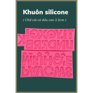Khuôn silicon Bộ 2 khuôn chữ cái - Q14 - Silicon Hồng Phát