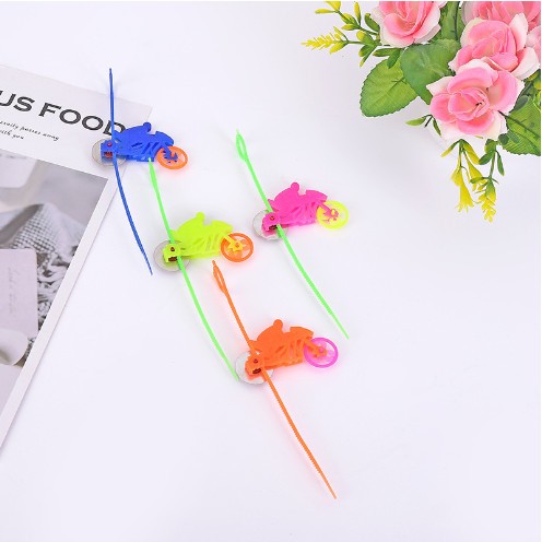 Đồ chơi xe rút chạy bánh đà/ Xe Mô tô/ Xe Đạp Kéo Vuốt Bằng Tay