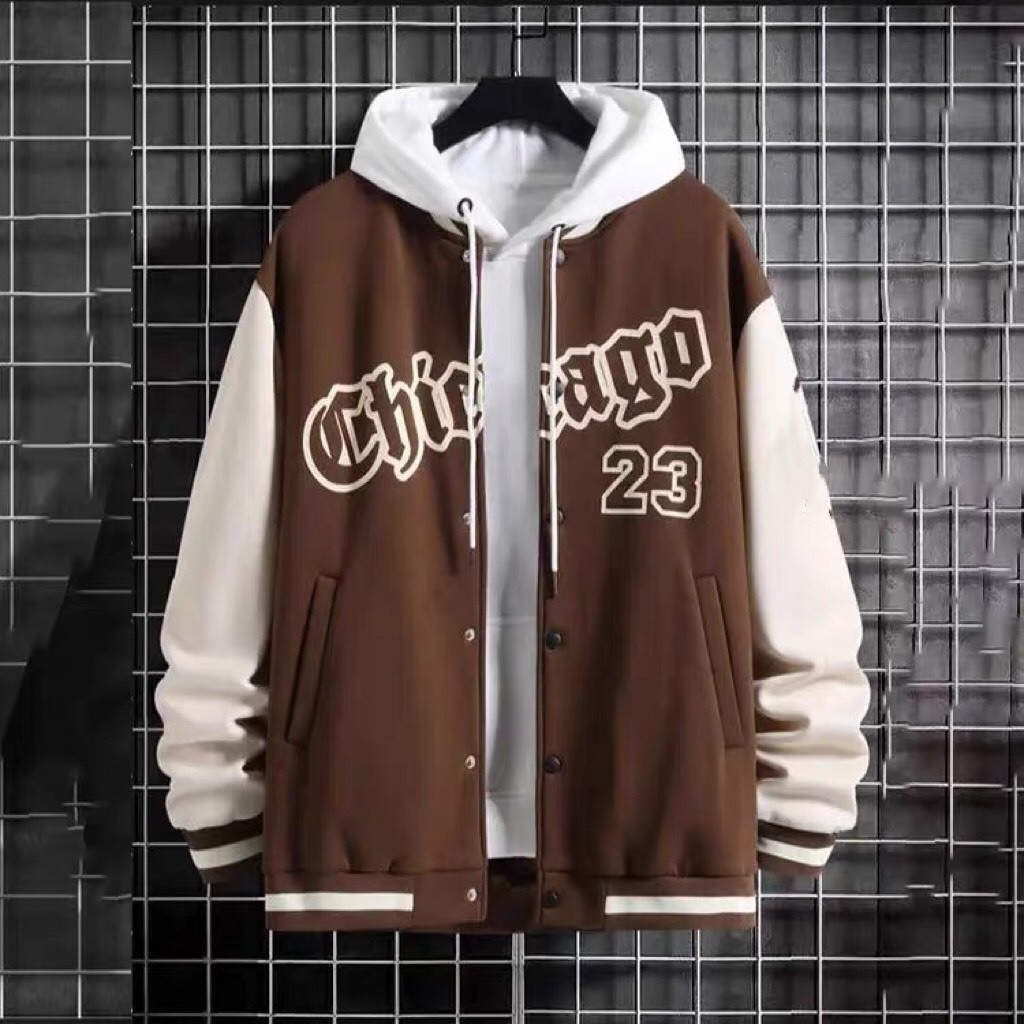 Áo khoác Bomber nỉ cotton Chicago 23