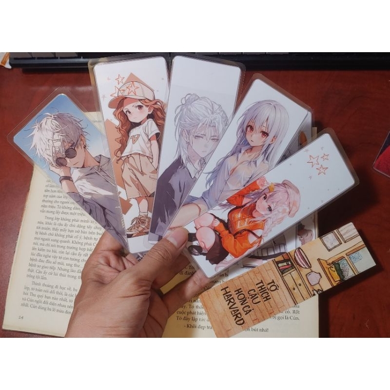 Bookmark ép plastic in hình theo yêu cầu