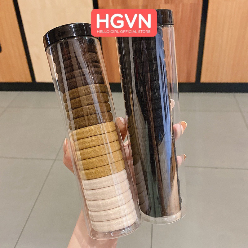 Dây chun buộc tóc màu đen