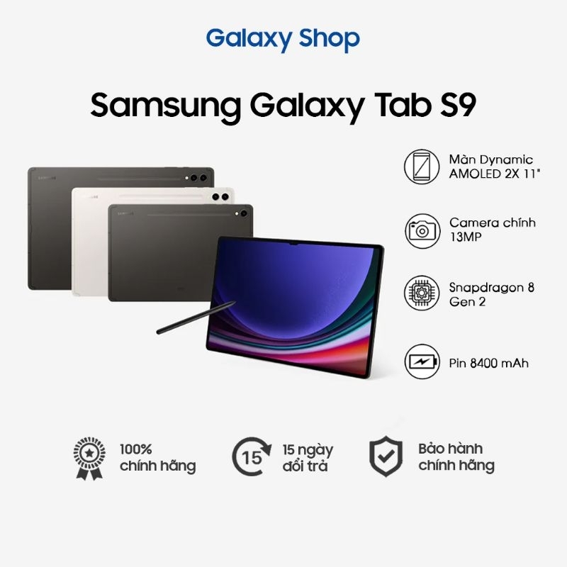 Máy tính bảng Samsung Galaxy Tab S9 Wifi / 5G - Hàng chính hãng | BigBuy360 - bigbuy360.vn