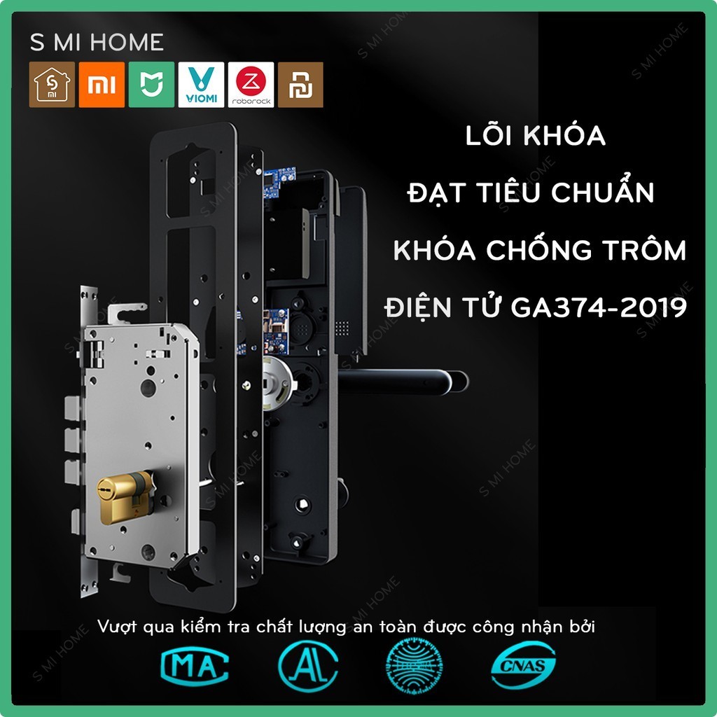 Khóa Vân Tay Thông Minh Xiaomi Viomi (E2- Kết nối Mihome - Phiên bản Quốc Tế