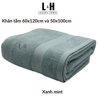 Khăn tắm cotton cỡ vừa cao cấp BASIC, KT 50x100cm