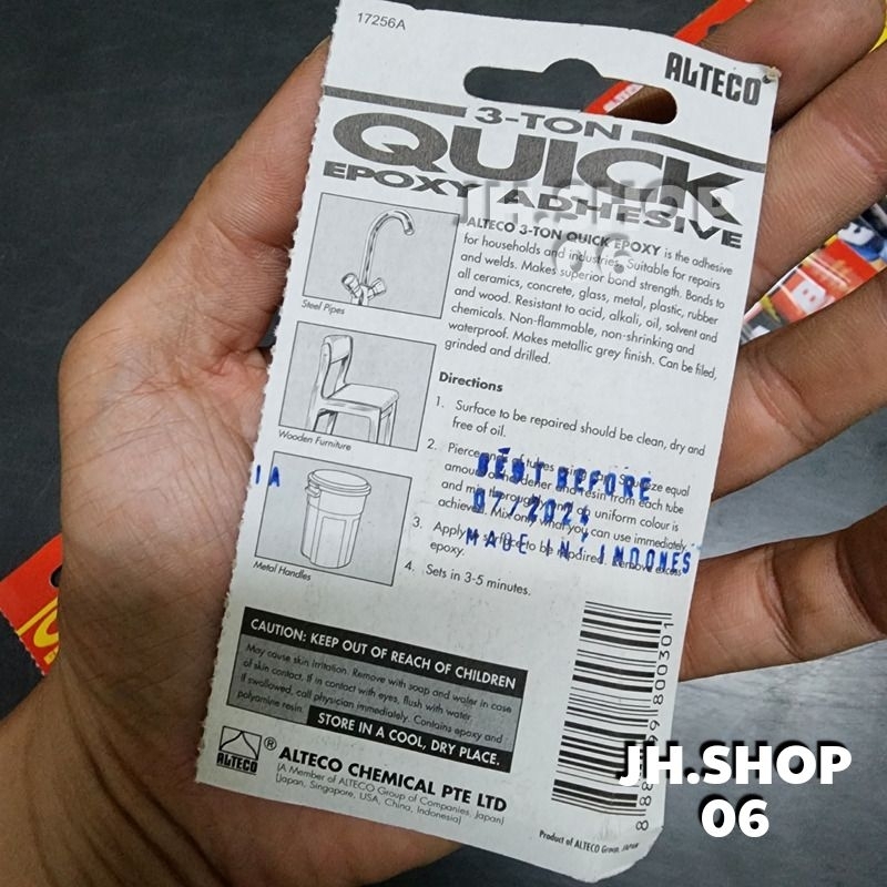 Keo dán AB 2 thành phần quick epoxy adhesive Alteco 10g