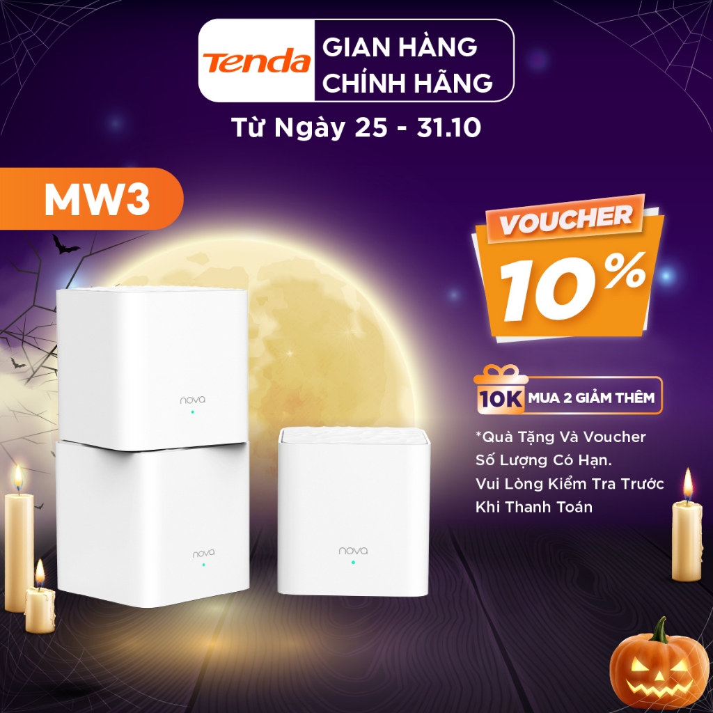 Tenda Hệ thống Wifi Nova Mesh cho gia đình MW3 Chuẩn AC 1200Mbps