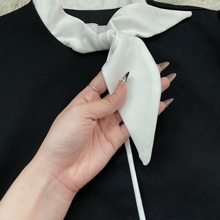 Set áo phối nơ cổ chân váy 286