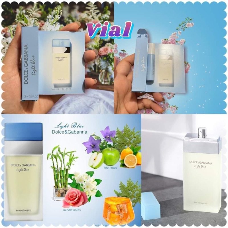 Mẫu thử Nước hoa D&G Light Blue EDT For Women 2ml/5ml/10ml