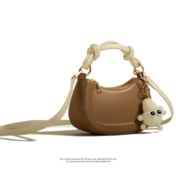 🌸Hàng Order🌸 Túi Xách Muzi&kai Chính Hãng Da Trơn Quai Xách Quai Da Đeo Móc Gấu Sang Chảnh Nữ Tính 🌸 Quảng C