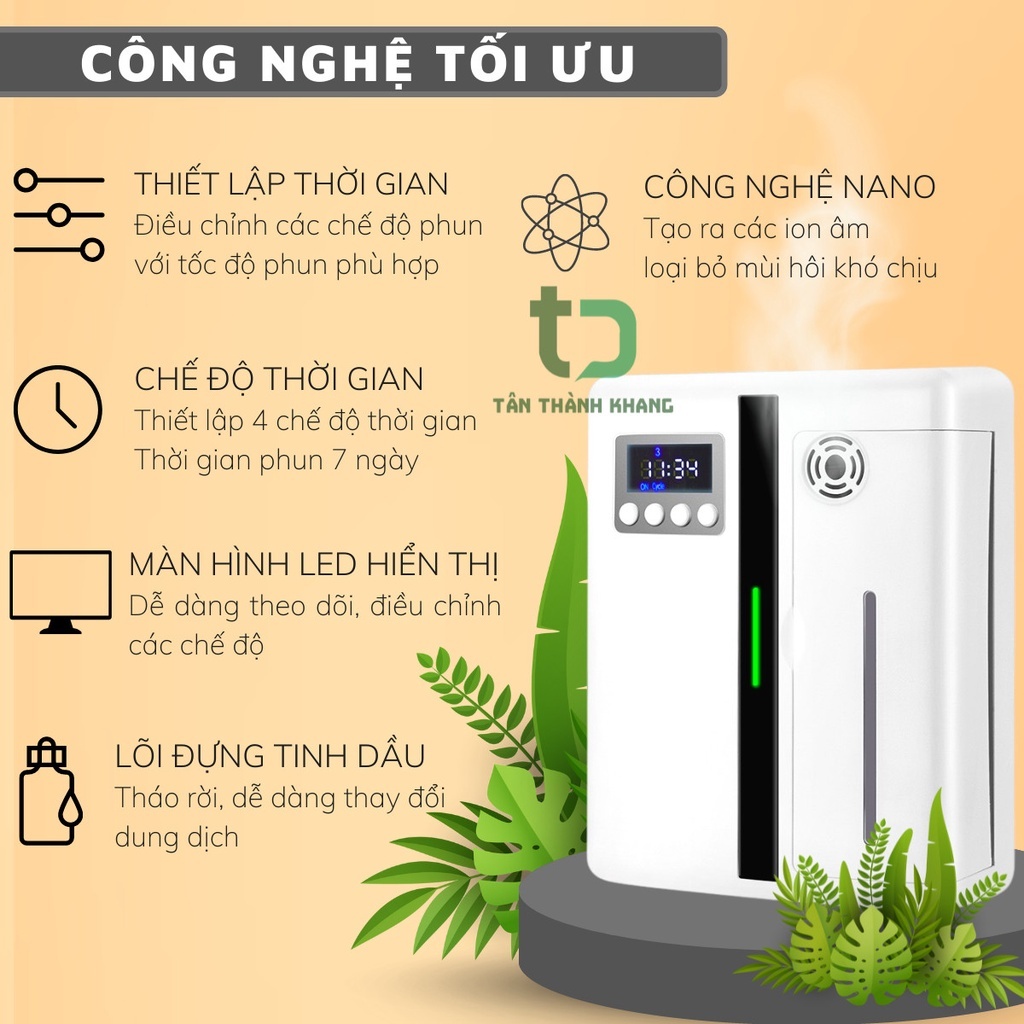 Máy xông tinh dầu công nghiệp  khuếch tán phun sương cho spa, khách sạn, nhà hàng - BH 12 tháng sỉ giá tốt