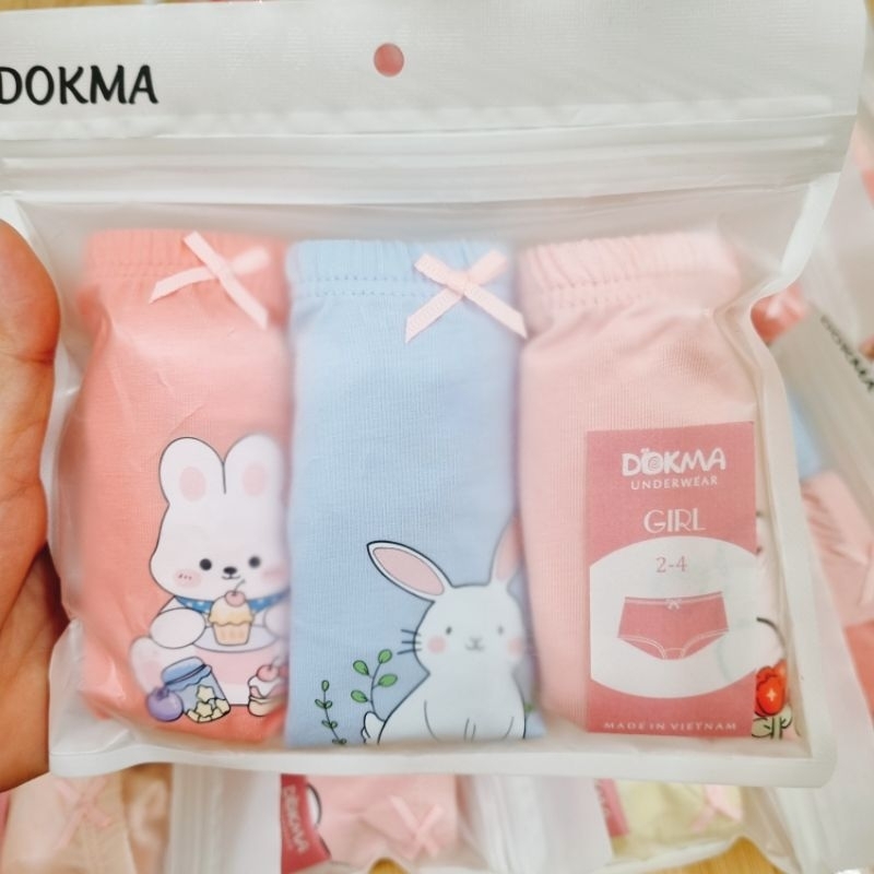 Set 3 quần chip đùi bé gái Dokma