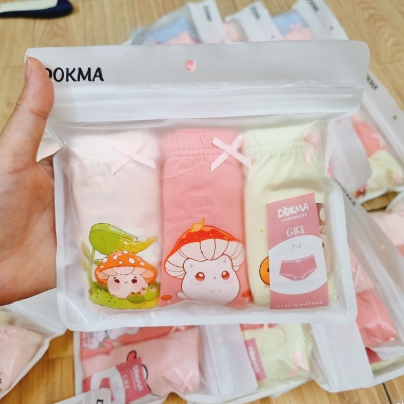 Set 3 quần chip đùi bé gái Dokma