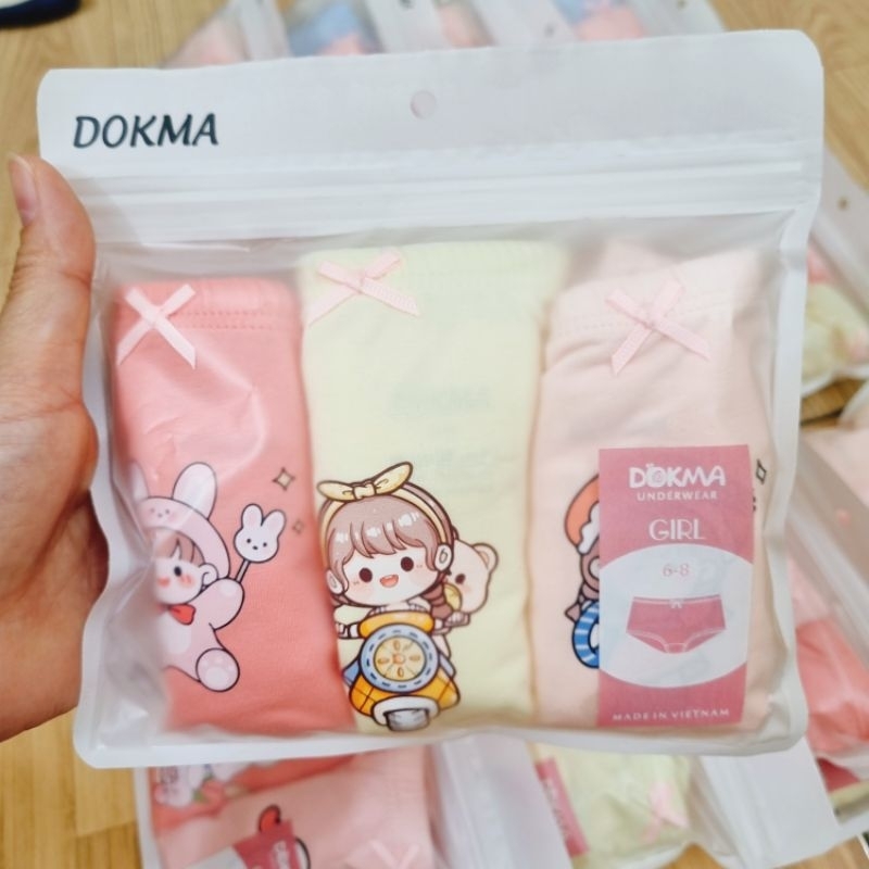 Set 3 quần chip đùi bé gái Dokma