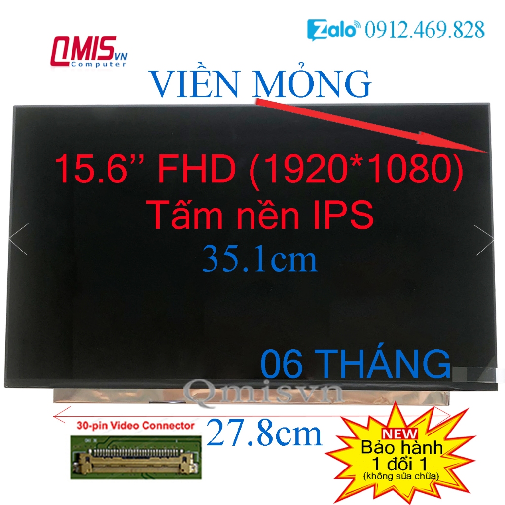 Màn hình laptop 15.6 Inch slim 40 Pin 144Hz, MSI ALPHA 15 A3DC A3DD A3DDK A4DEK B5EEK SERIES, Asus ROG GL504GM-ES