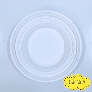 Đĩa nhựa tròn lót chậu cây cảnh đường kính 20 - 27 cm