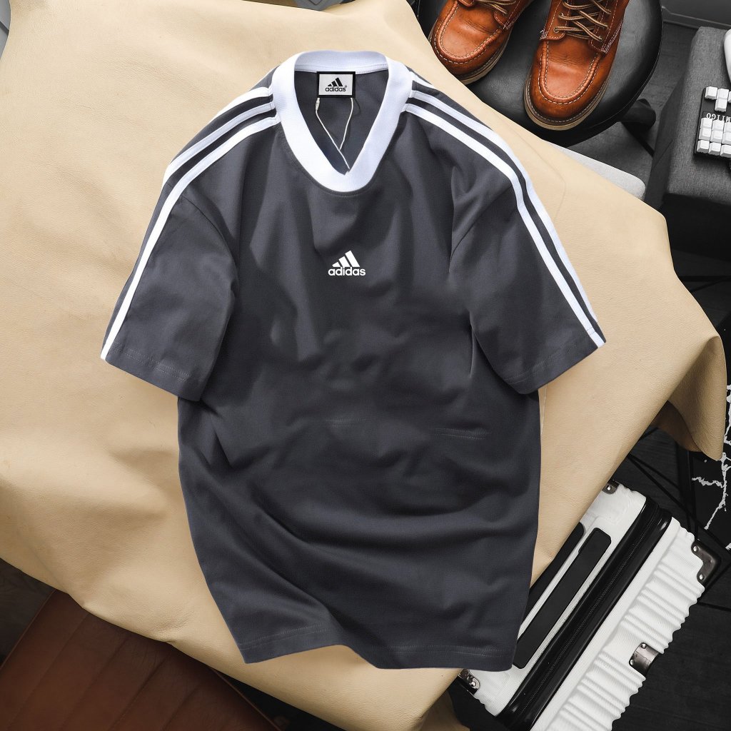 ÁO THUN NAM A.DI.DAS LOGO  ÉP CAO THÀNH CAO CẤP