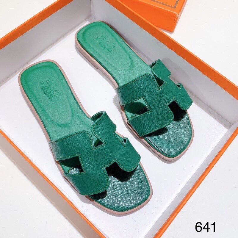 Dép lê Hm da sần no box mã 641