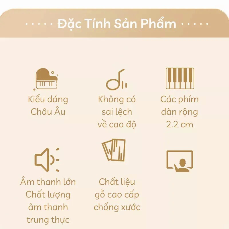 Đàn Piano Mini Cho Trẻ Tập Chơi Đủ Màu Sắc Bằng Gỗ Cao Cấp 25 Phím Gồm Giá Nhạc Và Chân Đế