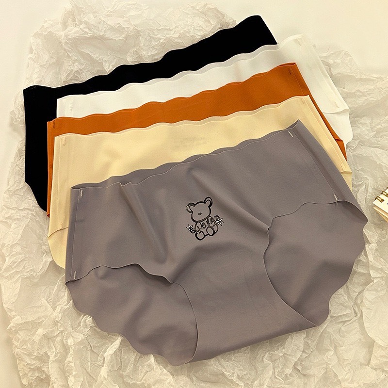 Quần Lót Nữ Su Sóng In Hình Gấu Không Lộ Viền Sexy 812