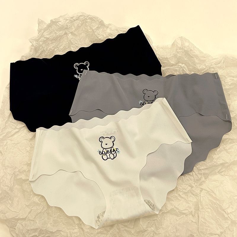 Quần Lót Nữ Su Sóng In Hình Gấu Không Lộ Viền Sexy 812