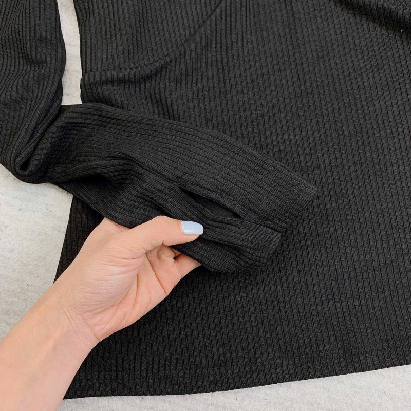 Bigsize - Áo tăm 3 khuy xoắn ngực tay xỏ ngón 60kg-90kg