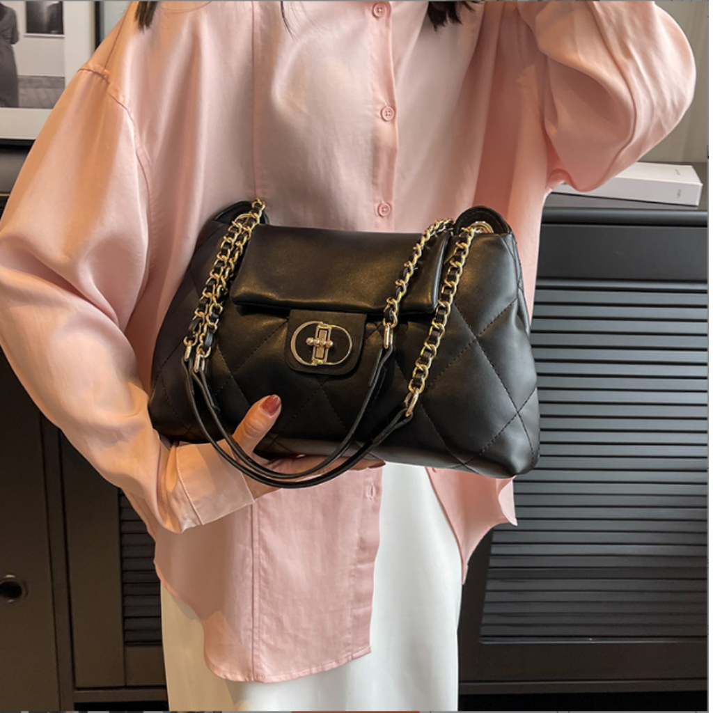 Túi xách nữ thời trang túi đeo vai trần trám da mềm ngăn rộng phong cách trẻ trung NQD88 TX105