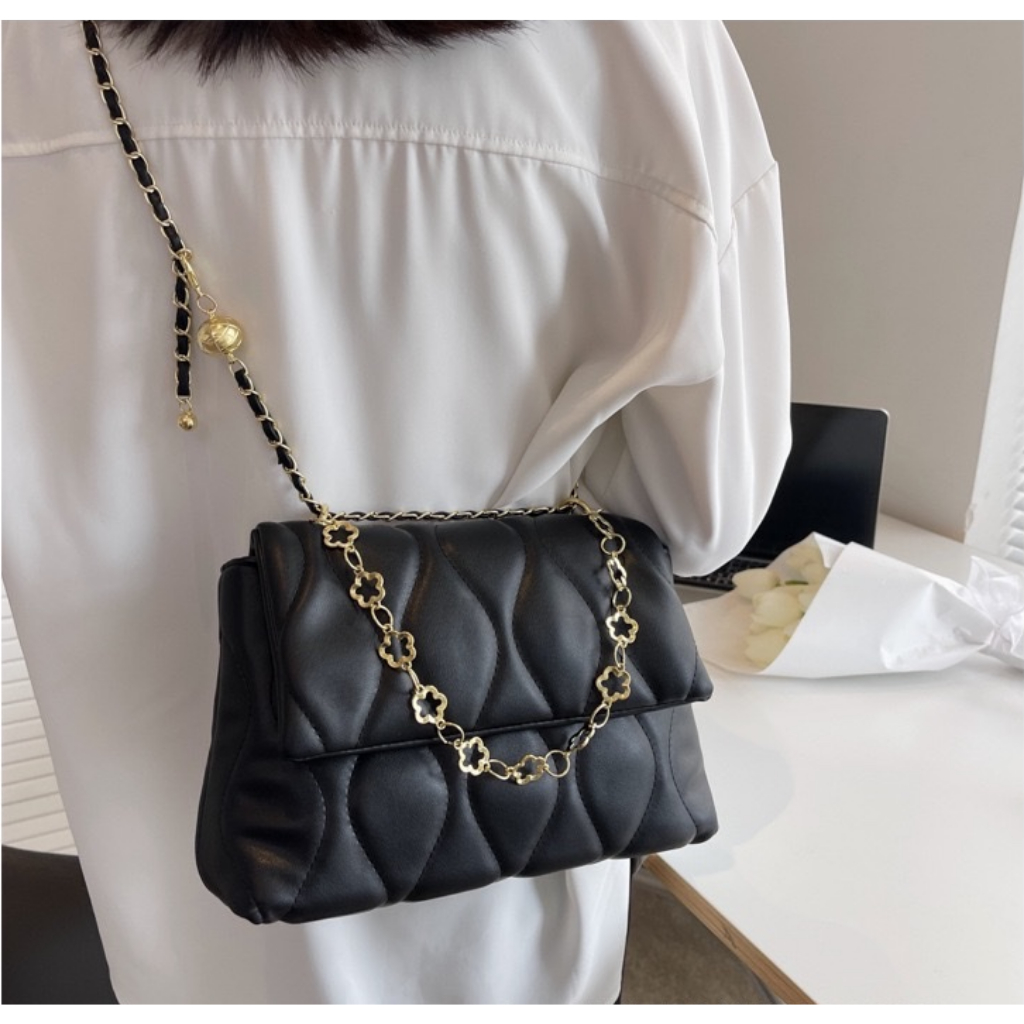 Túi xách nữ thời trang túi đeo chéo đeo vai da mềm trần trám phong cách trẻ trung sang chảnh NQD88 TX107