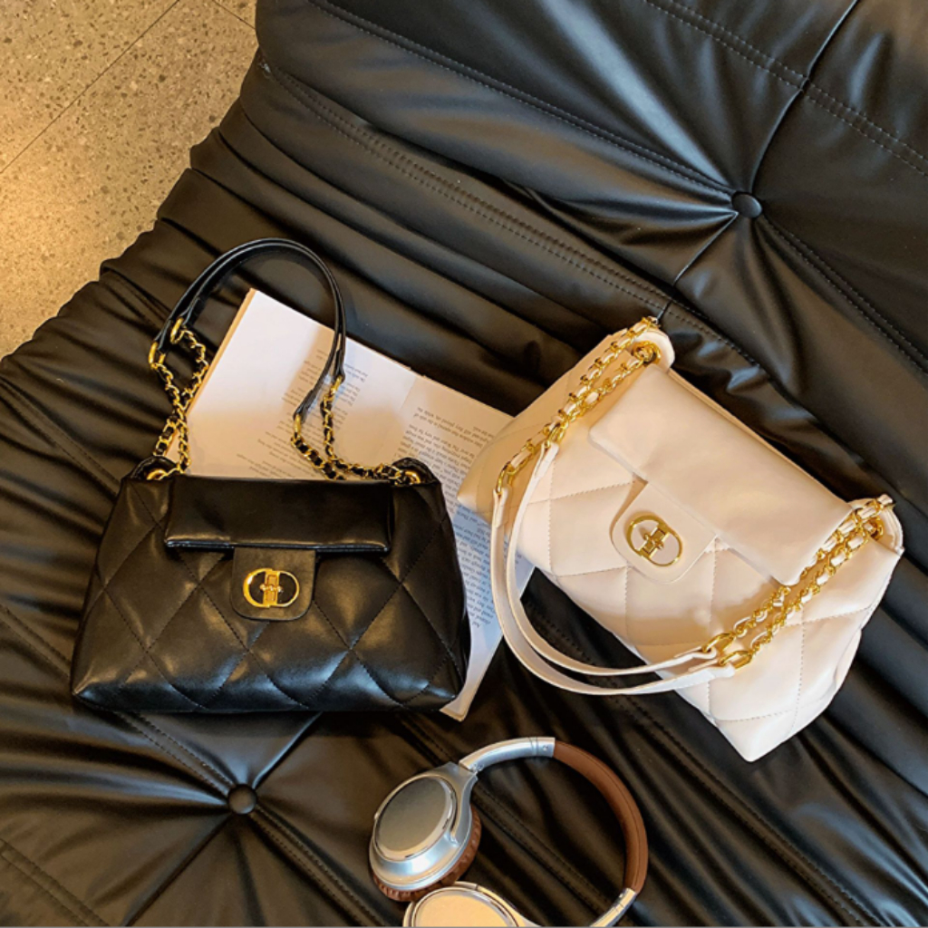 Túi xách nữ thời trang túi đeo vai trần trám da mềm ngăn rộng phong cách trẻ trung NQD88 TX105