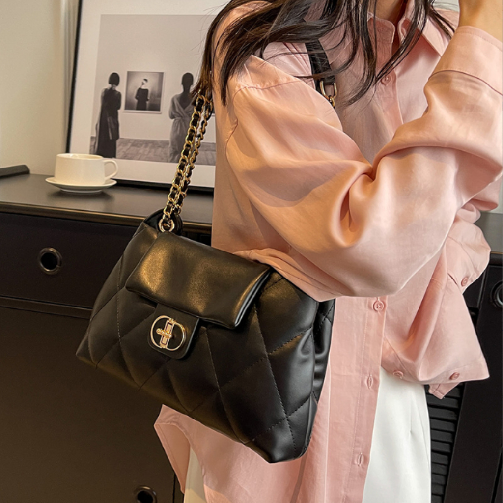 Túi xách nữ thời trang túi đeo vai trần trám da mềm ngăn rộng phong cách trẻ trung NQD88 TX105