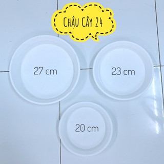 Dĩa lót chậu cây bằng nhựa size 20-27 cm