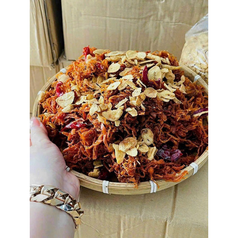 Khô heo cháy tỏi ngon