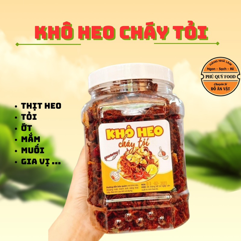 Khô heo cháy tỏi ngon