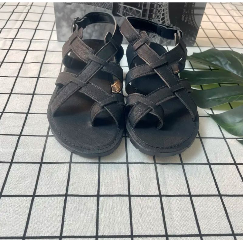 Dép Sandal Nam Quai Da, Dép sandal unisex nam quai da bò thật Hàng Chuẩn Cao Cấp