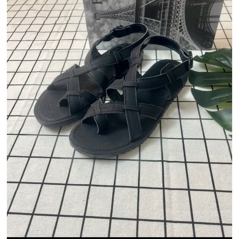 Dép Sandal Nam Quai Da, Dép sandal unisex nam quai da bò thật Hàng Chuẩn Cao Cấp