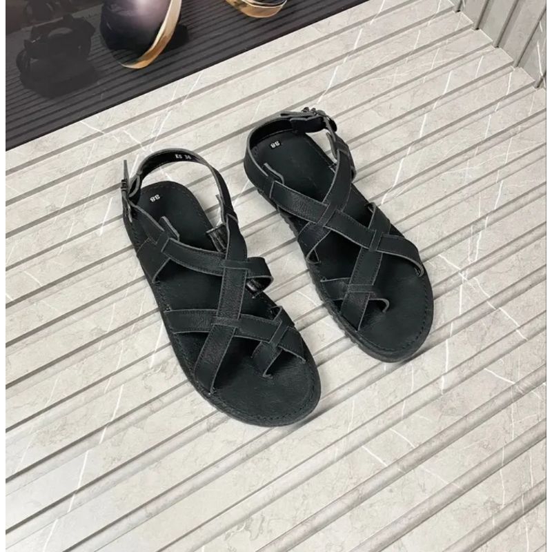 Dép Sandal Nam Quai Da, Dép sandal unisex nam quai da bò thật Hàng Chuẩn Cao Cấp