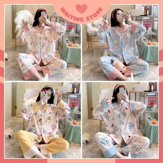 Đồ Mặc Nhà, Đồ Bộ Nữ Cotton Áo Dài Quần Dài Nhiều Mẫu DDCP03