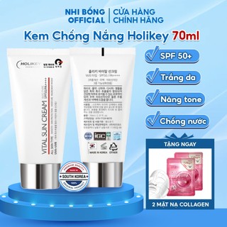 Kem Chống Nắng Trắng Da Nâng Tone Holikey Hàn Quốc Vita Sun Cream W/otype Spf50/pa++++ 70ml Giúp Bảo Vệ Da