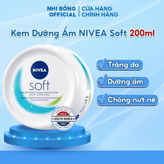 Kem Dưỡng Ẩm - Kem Dưỡng Da Chuyên Sâu Nivea Soft Giúp Làm Mềm Mịn Và Cấp Ẩm Cho Da Xuất Xứ Đức 200ml