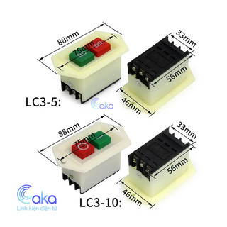 Công tắc nút nhấn giữ lc3-5 lc3-10 380vac 10a